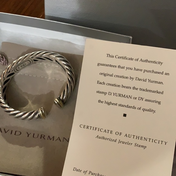 David Yurman Waverly Bracelet with Gold - Picture 7 of 7